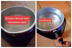 Tabung gas LPG di dapur habis? Cara alternatif masak tanpa kompor ini bikin cepat matang pakai 1 bahan