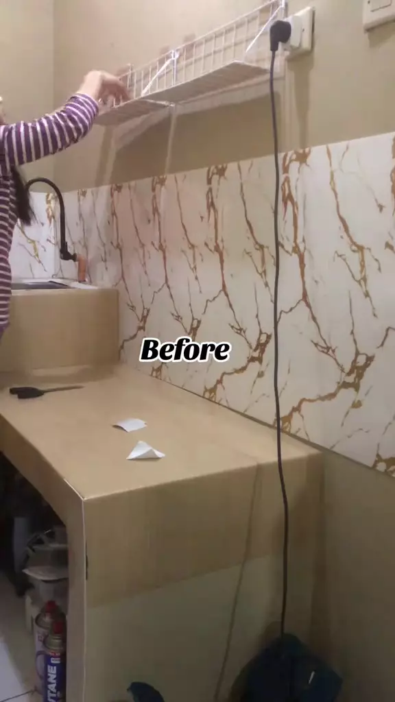 dapur kos buluk segaris jadi estetik tanpa kitchen set © 2025 TikTok