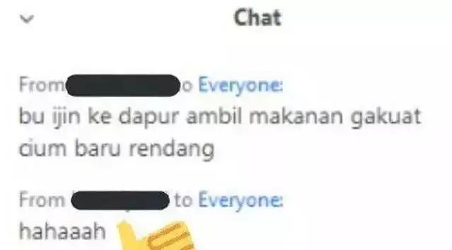 Chat lucu saat zoom meeting Berbagai sumber Chat lucu saat zoom meeting Berbagai sumber