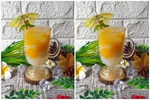 Resep es mangga Yakult jelly, perpaduan segar untuk hari yang panas