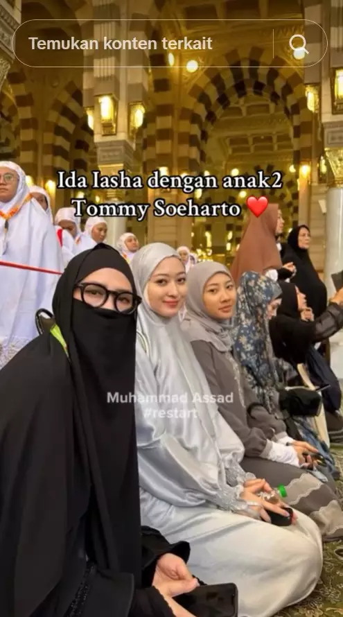 Ida Iasha umrah bareng Tommy Soeharto © TikTok Ida Iasha umrah bareng Tommy Soeharto © TikTok