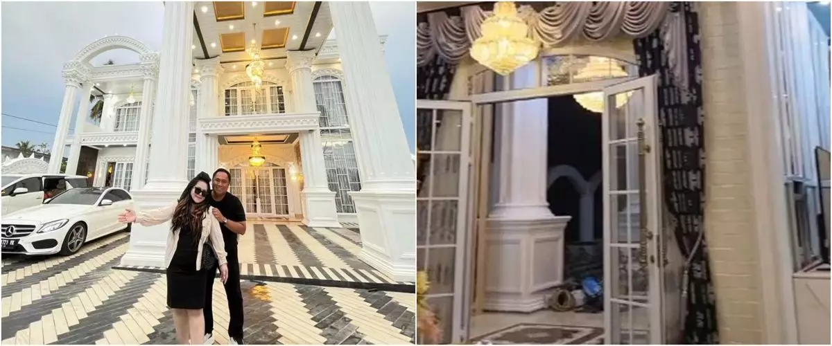 Punya dekorasi bak toko lampu silaukan mata, 9 potret ruang tamu bos skincare Mami Sultan