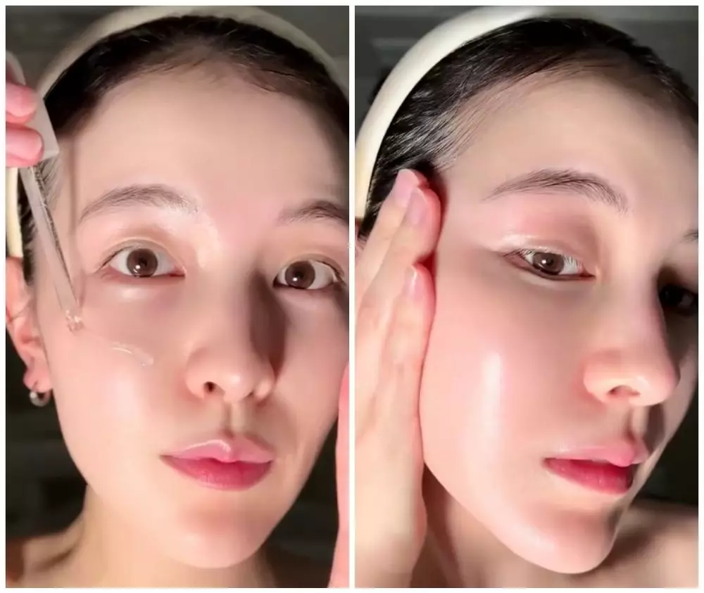 Cara mengecilkan pori-pori pakai ampas teh © TikTok