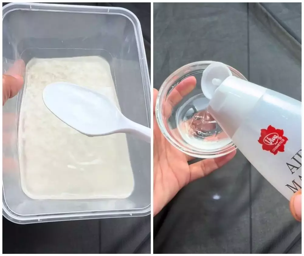 Cara mengecilkan pori-pori pakai ampas teh © TikTok