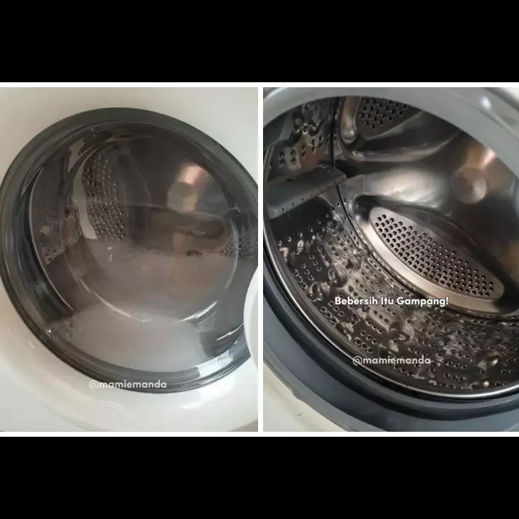 Trik emak-emak hilangkan bau apek di mesin cuci tanpa dibongkar pakai 1 bahan dapur, tak perlu sabun