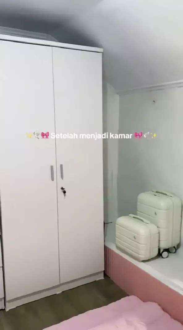 kamar tidur estetik di atap rumah © TikTok