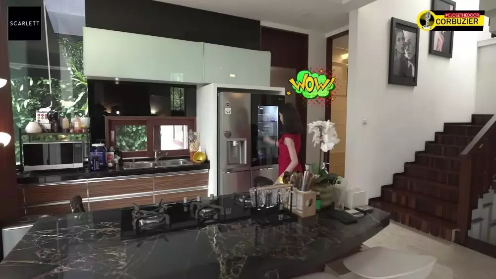 dapur Deddy Corbuzier semi terbuka © YouTube