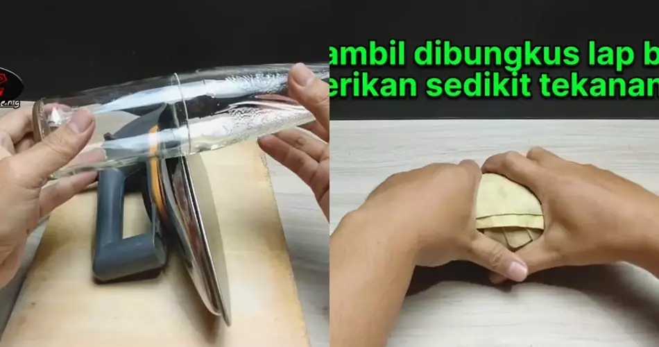 Cara simpel potong botol sirup bekas agar rapi dan bisa dijadikan gelas © YouTube