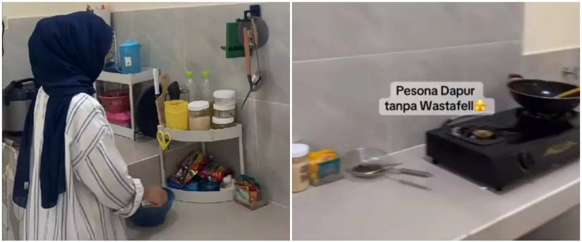 Wanita ini pamer dapurnya yang unik tanpa pasang wastafel, 9 potretnya malah tuai nyinyiran
