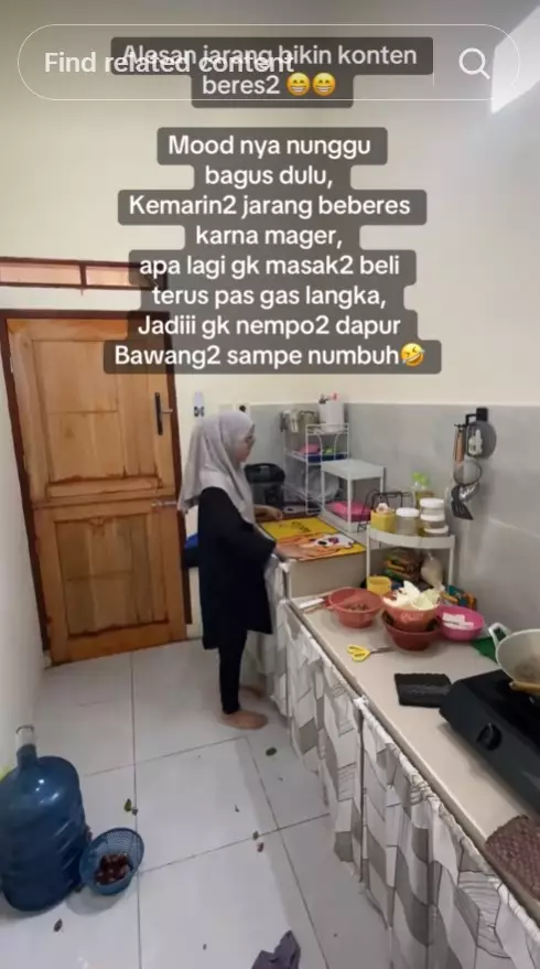 Wanita ini pamer dapurnya yang unik © TikTok
