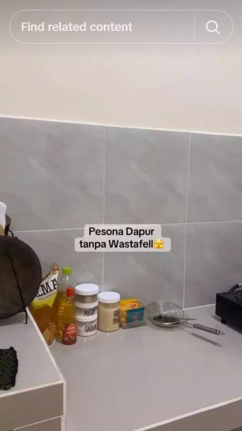 Wanita ini pamer dapurnya yang unik © TikTok