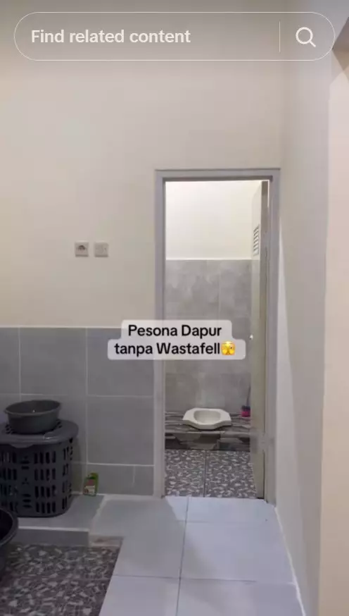Wanita ini pamer dapurnya yang unik © TikTok