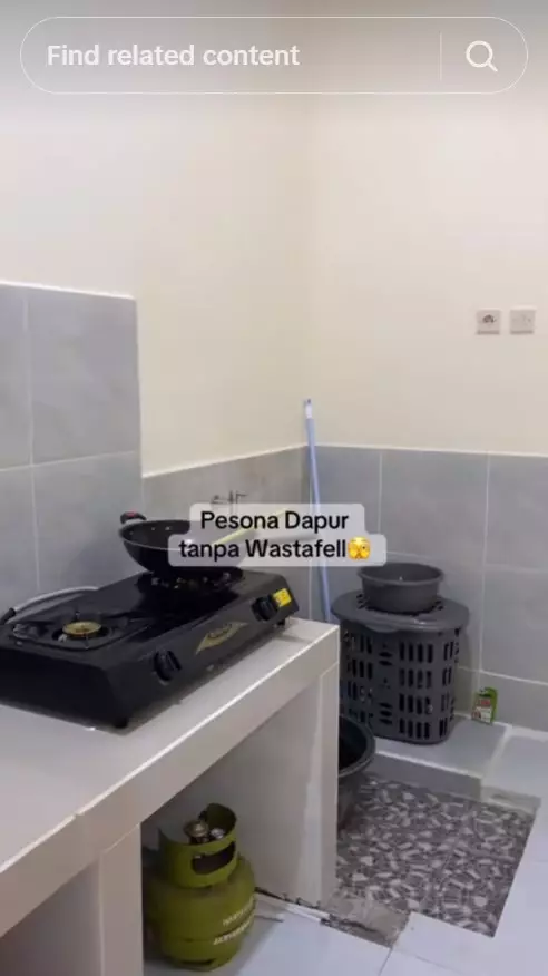 Wanita ini pamer dapurnya yang unik © TikTok