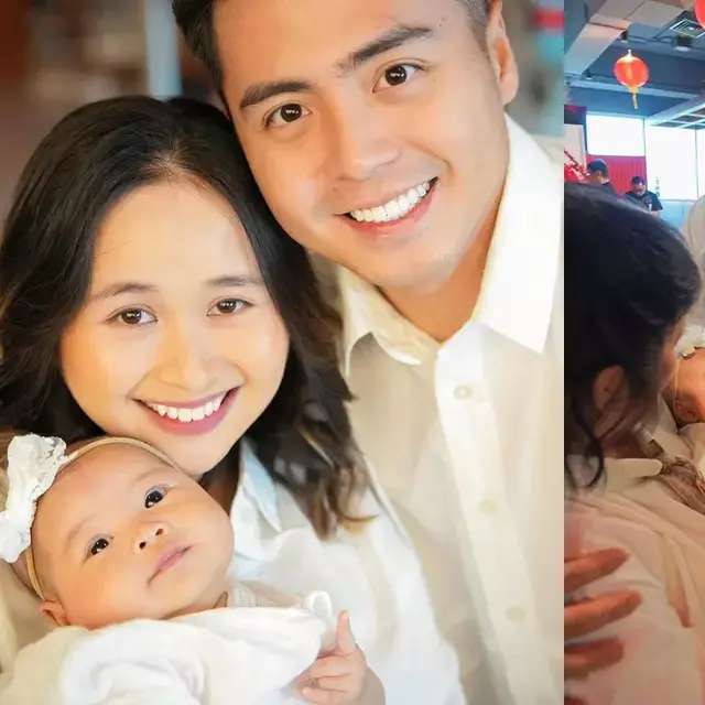 7 Potret Gritte Agatha jalani penyerahan anak ke gereja, komitmen didik anak sesuai ajaran Tuhan