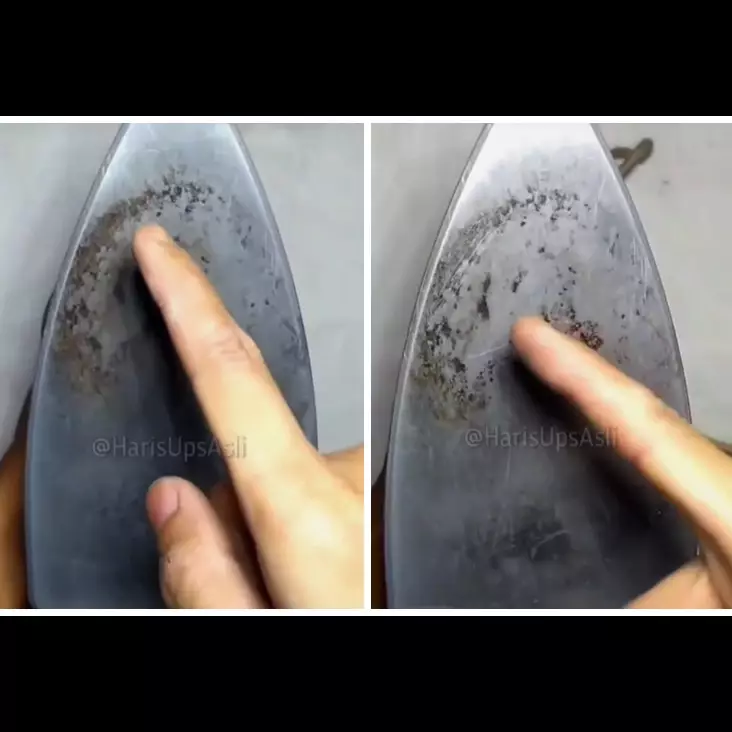 Jangan dicuci air, trik hilangkan noda lengket setrika tanpa dioles pasta gigi ini pakai 1 jenis daun