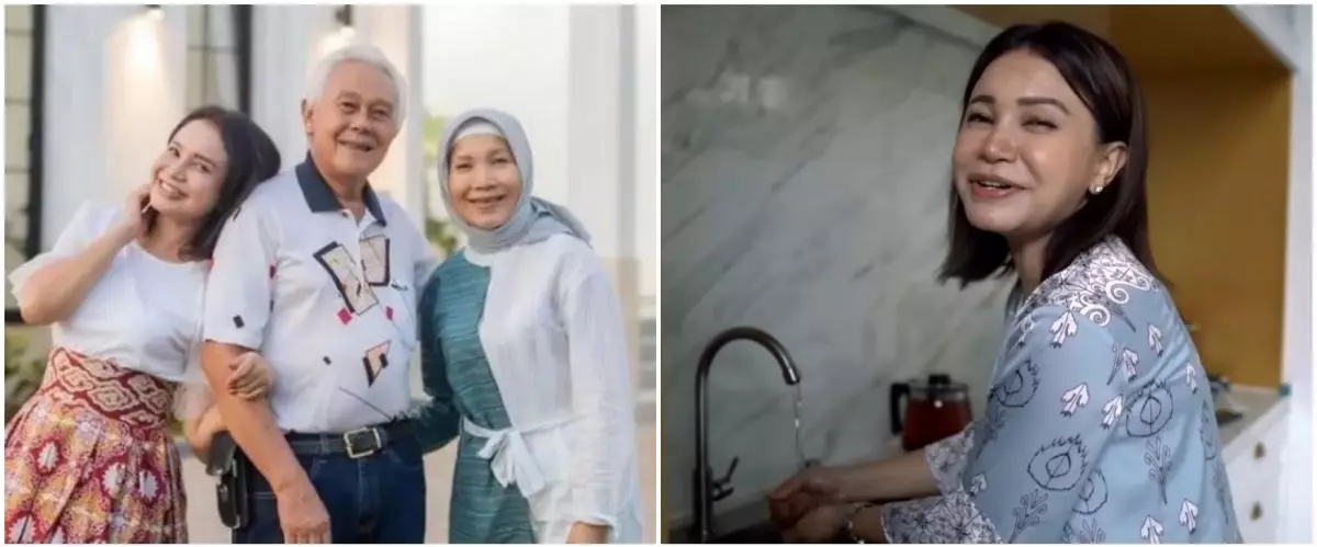 Rossa beri orang tua rumah Rp 20 M di Sumedang, 9 potret dapur mungilnya ini estetik tanpa sekat