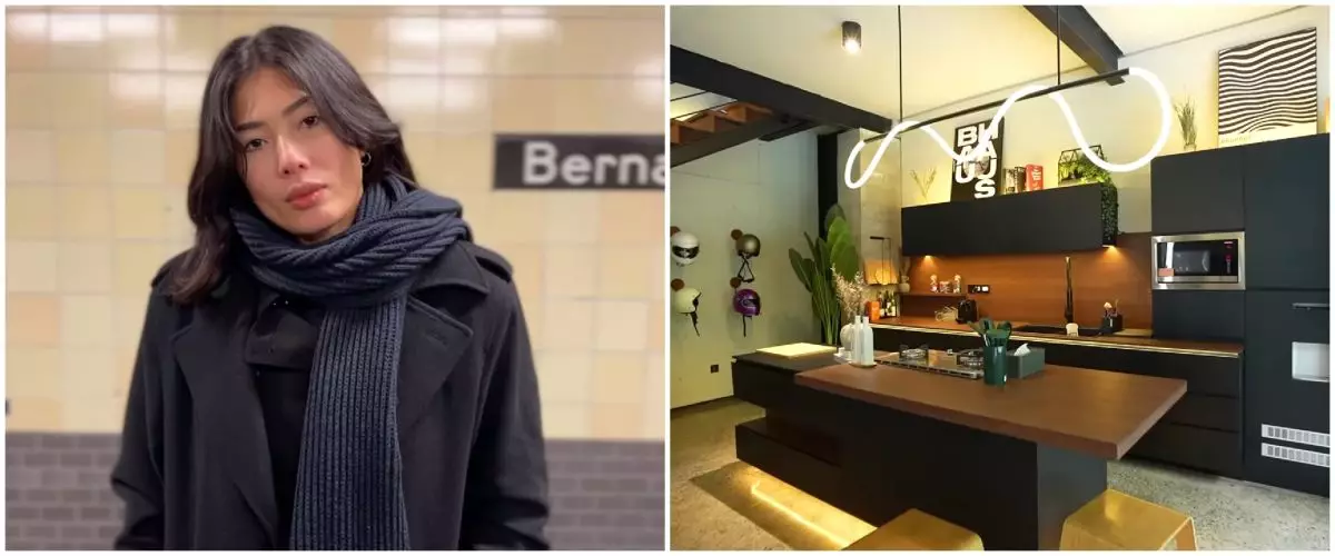 Punya fasilitas ala chef, 9 potret dapur minimalis Nabila Putri ini menyatu dengan ruang televisi