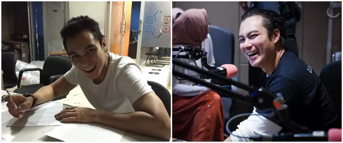 9 Potret dapur kantor Baim Wong ini berdinding bata, dibangun di atas tanah seluas 1 hektar