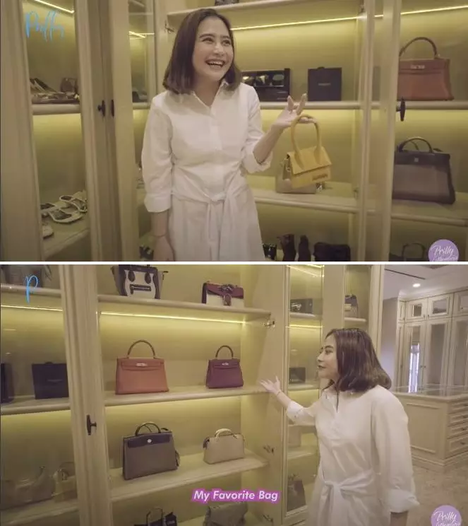 walk in closet prilly © YouTube
