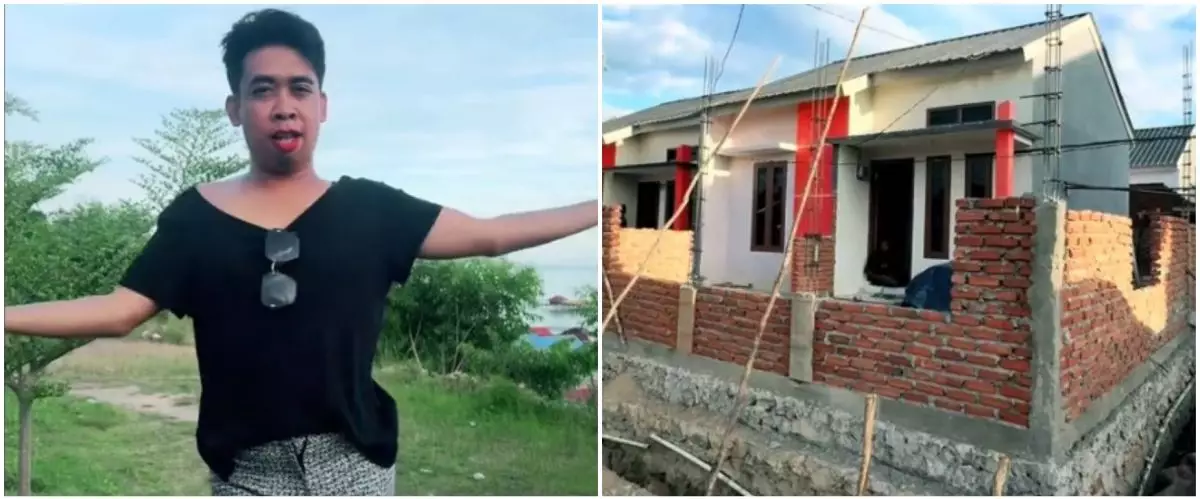 Dulu miskin kini punya rumah baru kedua, ini 9 potretnya, motif keramik ular kadut 'estetik' disorot