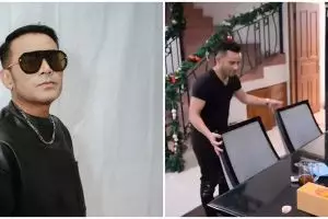 Meja makan mewah dari marmer, intip 9 potrer dapur Judika Indonesian Idol dengan perabotan klasik