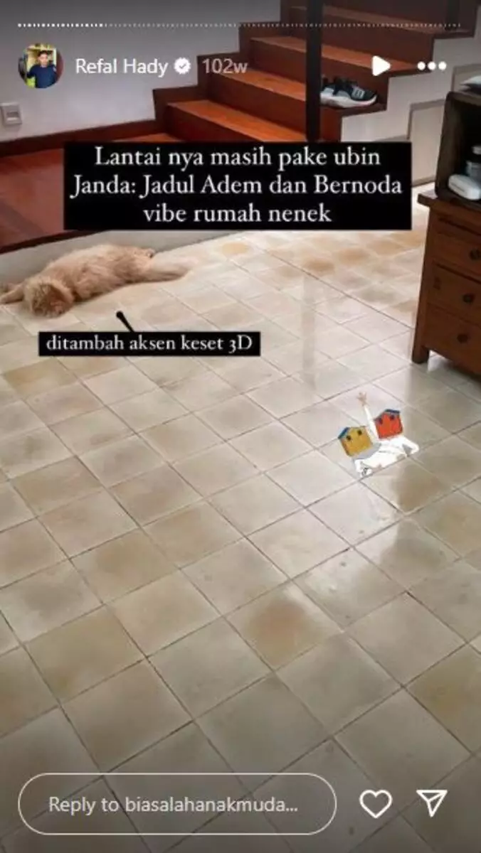 dapur rumah refal hady © 2024 Instagram