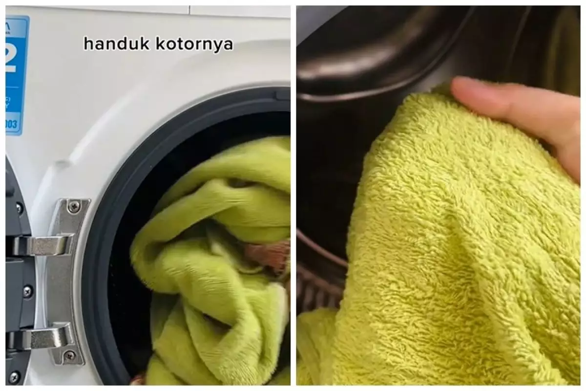 Cara mudah mencuci handuk kotor agar bersih lagi tanpa direndam air panas, cuma tambah 1 bahan dapur