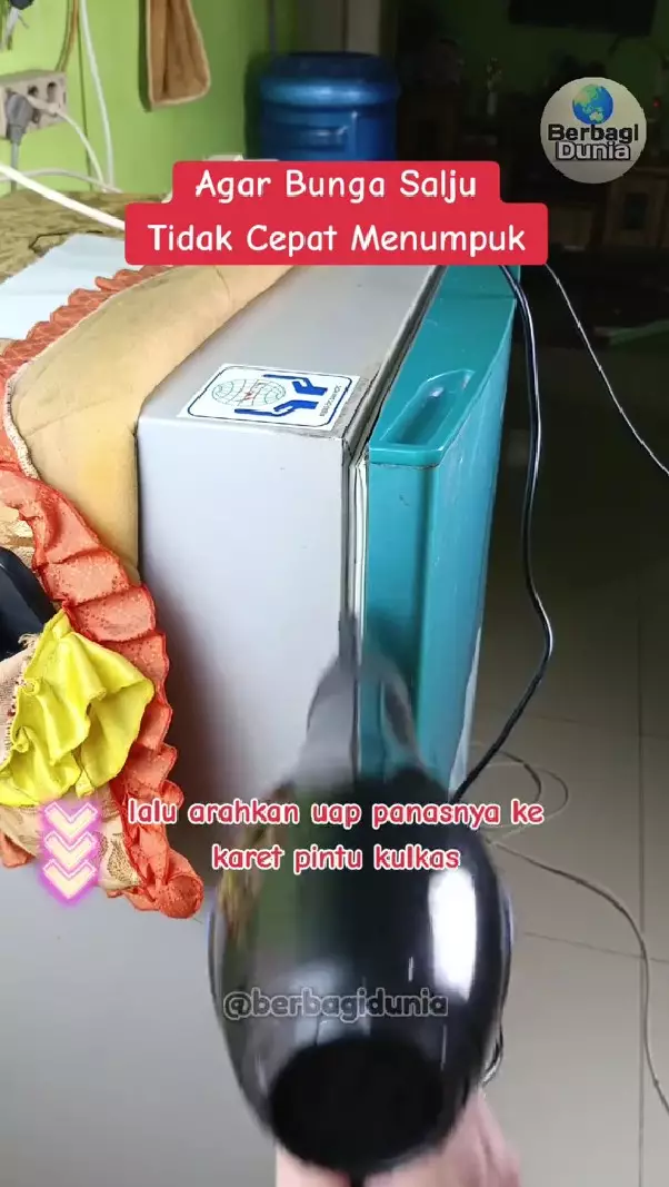 cegah bunga es menumpuk di freezer © TikTok cegah bunga es menumpuk di freezer © TikTok