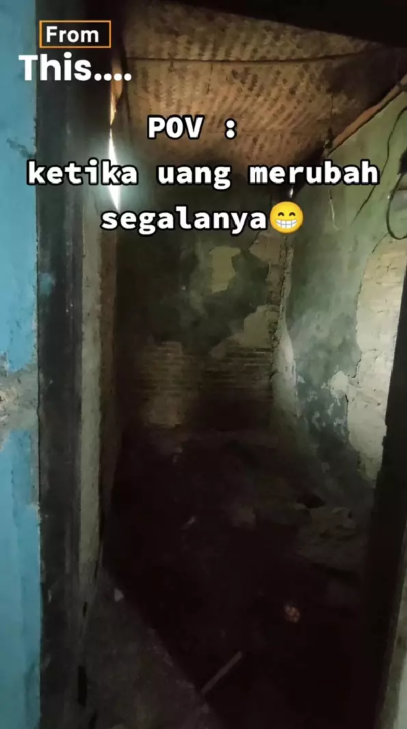 Dapur kumuh tak terawat dimakeover jadi estetik © TikTok Dapur kumuh tak terawat dimakeover jadi estetik © TikTok