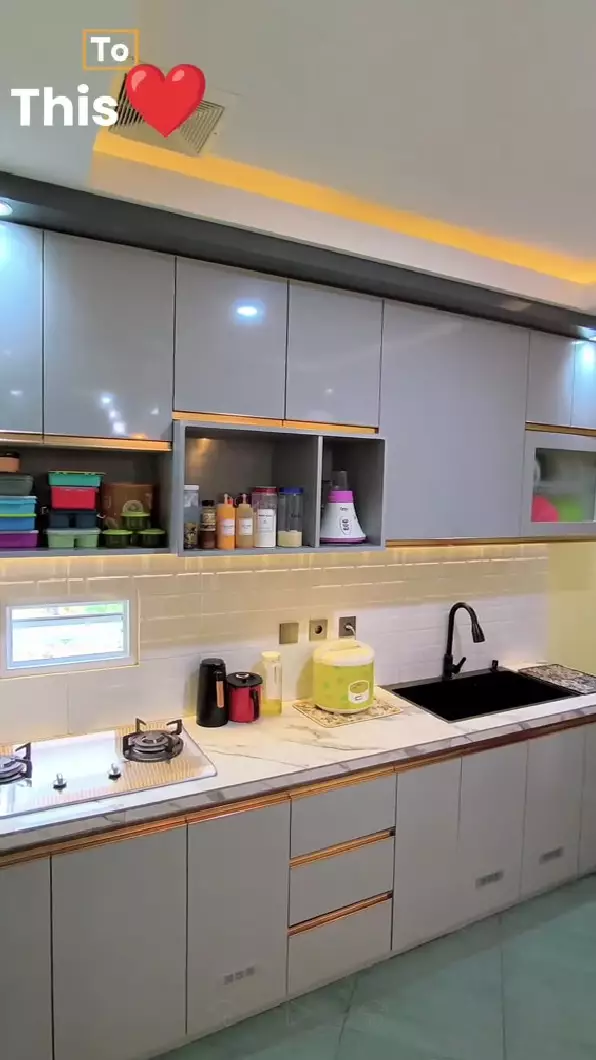 Dapur kumuh tak terawat dimakeover jadi estetik © TikTok Dapur kumuh tak terawat dimakeover jadi estetik © TikTok