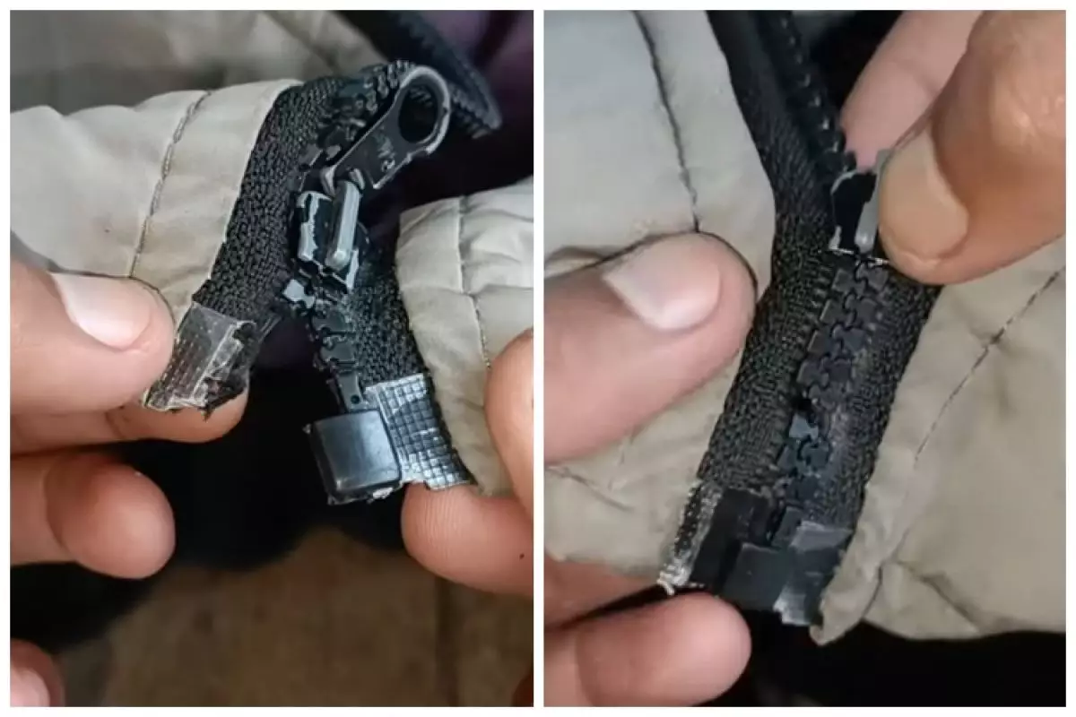 Trik perbaiki kaitan resleting rusak tanpa perlu dijahit, cuma pakai 1 sampah dapur