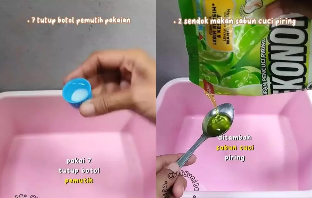 trik cuci noda dekil di celana putih tambah 1 bahan dapur © berbagai sumber