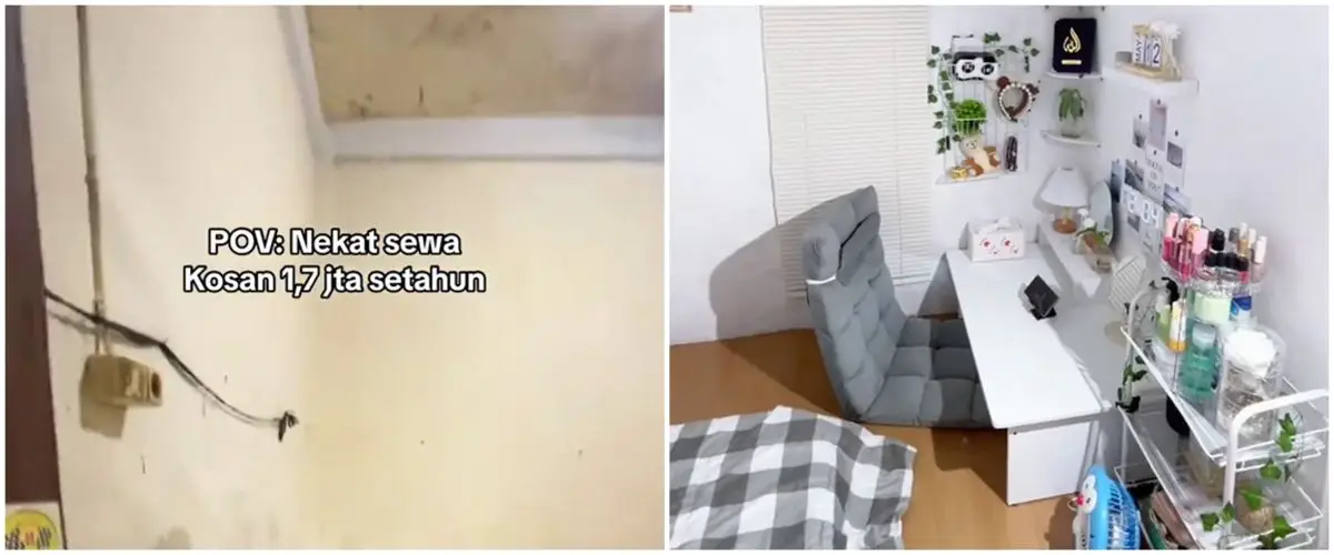 Kamar lembap bekas gudang sewanya Rp140 ribu sebulan ini dimakeover jadi ala Jepang, intip 11 hasilnya