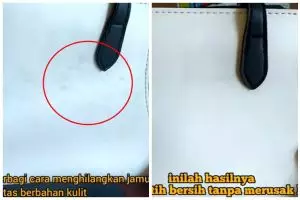 Tak usah beli semir, ini trik mudah hilangkan bintik hitam pada tas kulit pakai 3 bahan sederhana