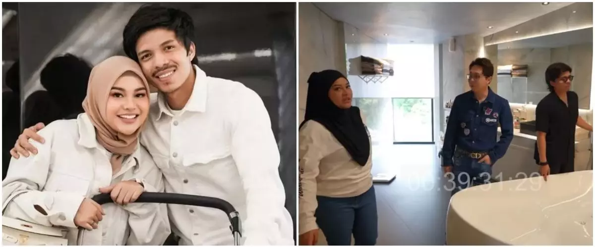 Luas bak dua kamar tidur, unik ada dua shower, ini 11 potret kamar mandi Atta dan Aurel Hermansyah