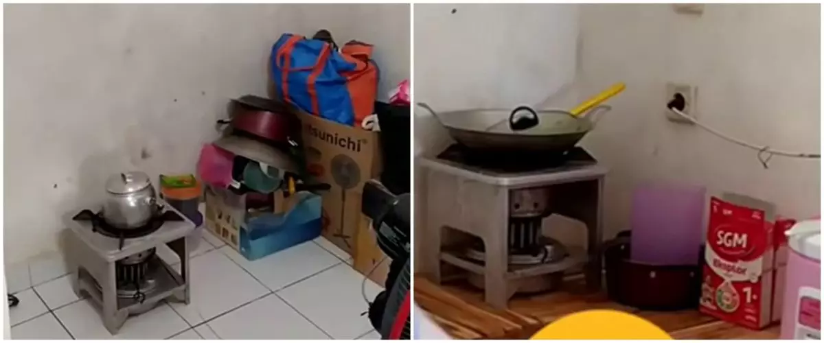 Cuma pakai meja kayu tanpa semen cor tetap kokoh, begini 9 cara bikin dapur sudut kontrakan minimalis