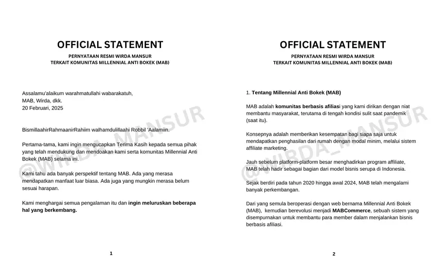 klarifikasi wirda mansur menipu Rp 9 miliar © 2025 Instagram