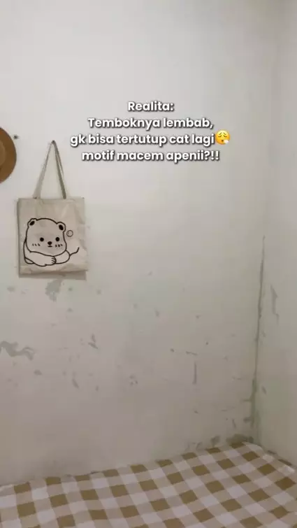 Wanita ini niat renovasi kamar biar estetik © TikTok