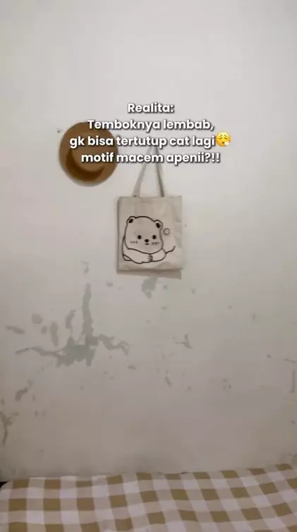 Wanita ini niat renovasi kamar biar estetik © TikTok