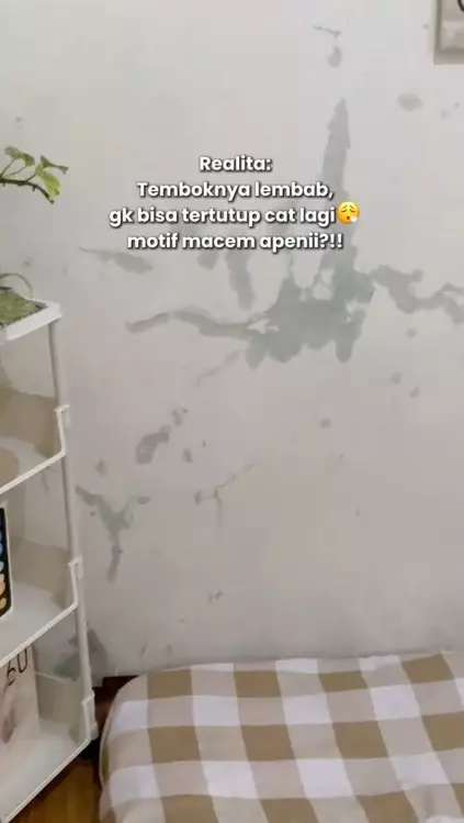 Wanita ini niat renovasi kamar biar estetik © TikTok