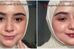 Tak perlu difiller, ini trik bikin bibir lebih bervolume saat pakai lipstik, cukup 1 produk makeup