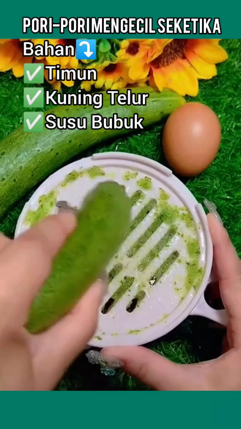 cara alami samarkan pori-pori besar © YouTube