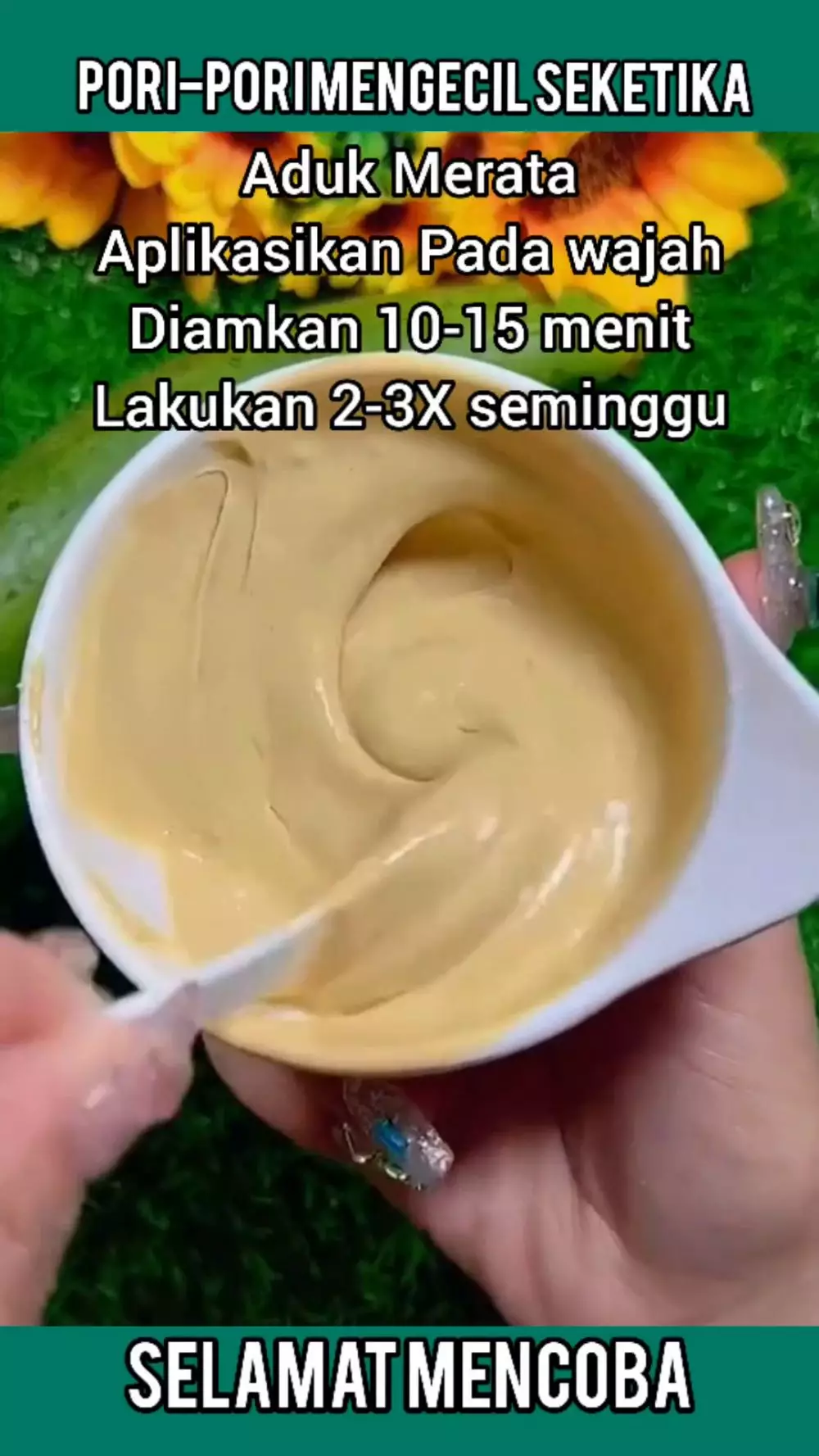 cara alami samarkan pori-pori besar © YouTube