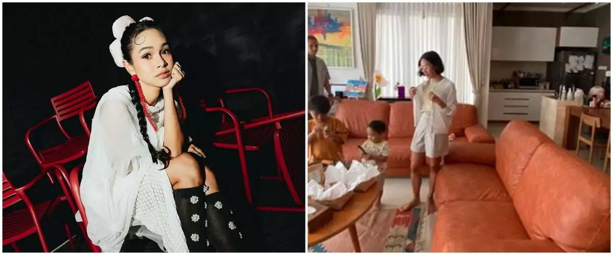 Andien huni rumah bak galeri seni tapi dapurnya penuh perabot semrawut di bawah kolong, 10 potretnya