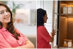 Rumah Nabila Syakieb megah ala American clasic, interior dapur bak resto bintang 5, ini 9 potretnya