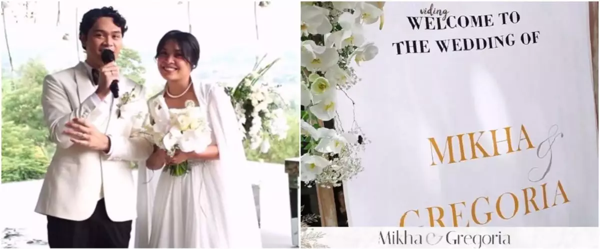 11 Momen pemberkatan nikah Gregoria Mariska dan Mikha Angelo, menangis saat ucapkan janji suci