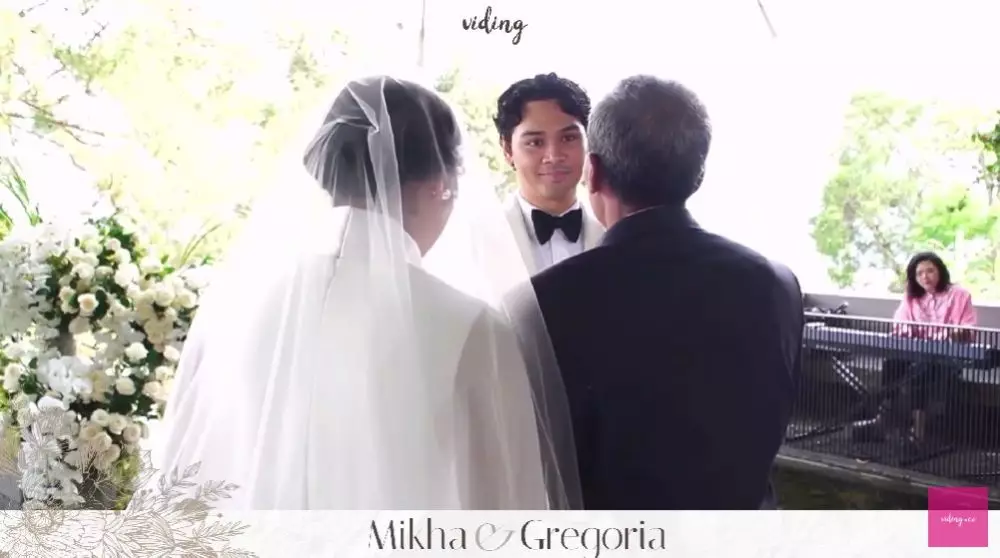 pemberkatan nikah Gregoria Mikha © YouTube