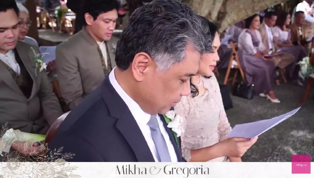 pemberkatan nikah Gregoria Mikha © YouTube