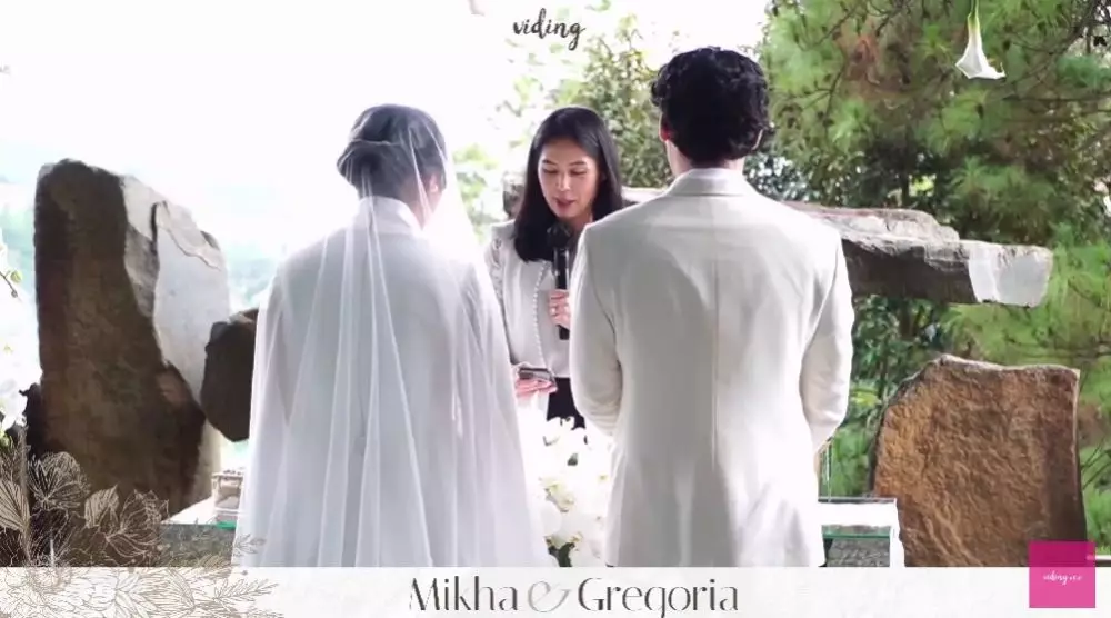 pemberkatan nikah Gregoria Mikha © YouTube