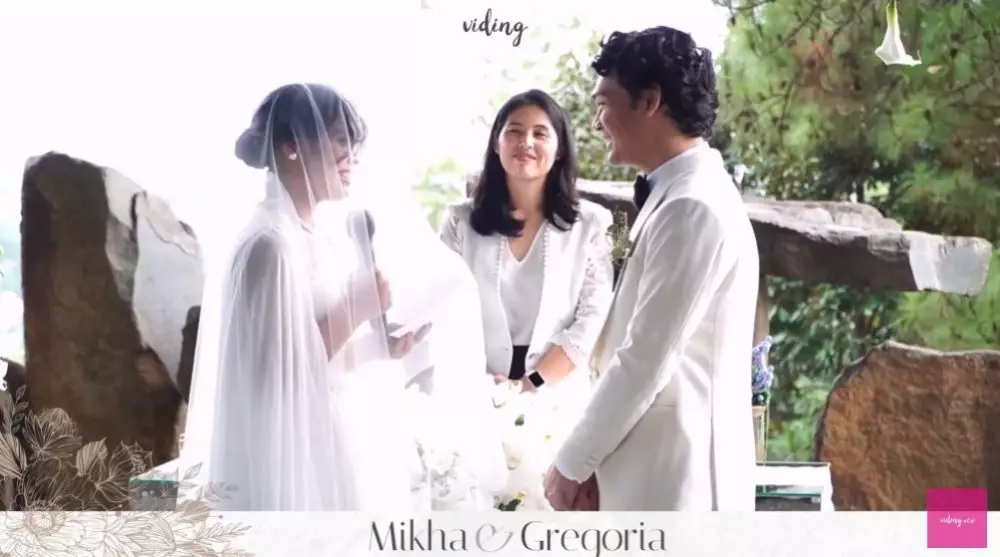 pemberkatan nikah Gregoria Mikha © YouTube